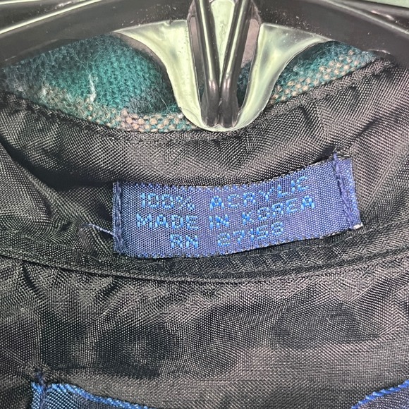 Backpacker Shirt Men's Large Green Plaid Flannel Button Up Western‎ Workwear - Picture 4 of 8